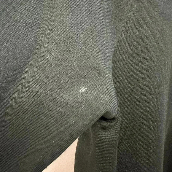 COS Wool Cotton Blend A-Line Long Sleeve Shift Jersey Dress Wool Panel Green M - Picture 13 of 16